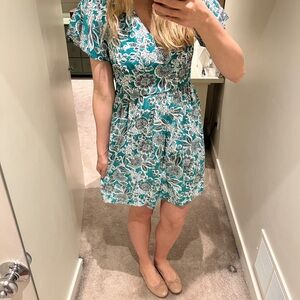 Floral Green Dress